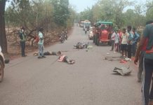 भरधाव इनोव्हा कारचा कहर; दुचाकीस्वार तरुण ठार, एक गंभीर -एटापल्लीतील आलदंडी येथील घटना; एक गंभीर